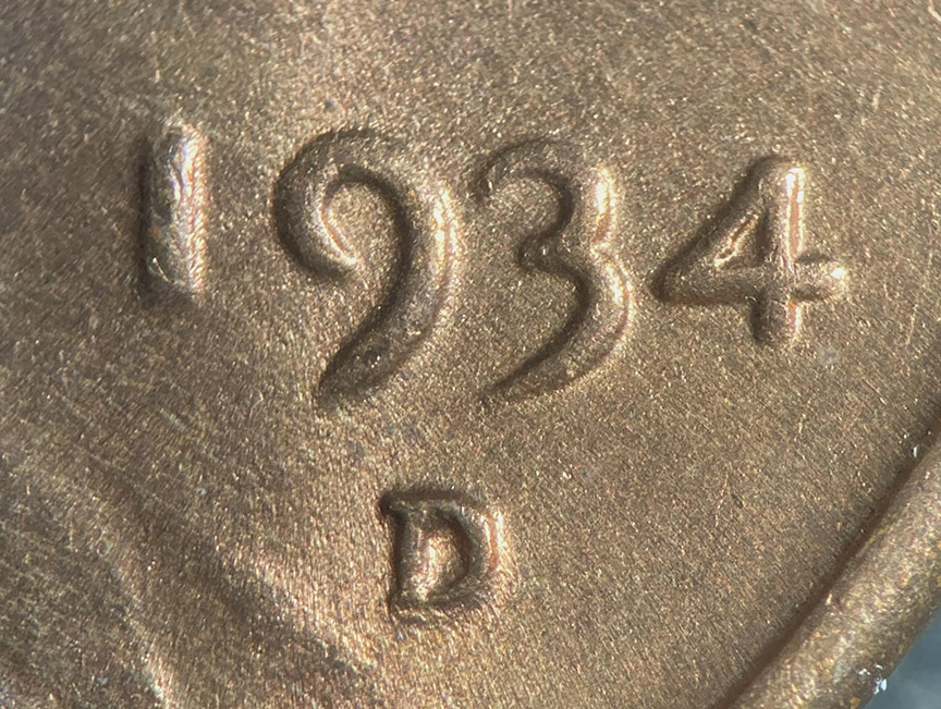 1934-D/D/D/D-Lincoln-Wheat-Cent---RPM-003,-FS-503