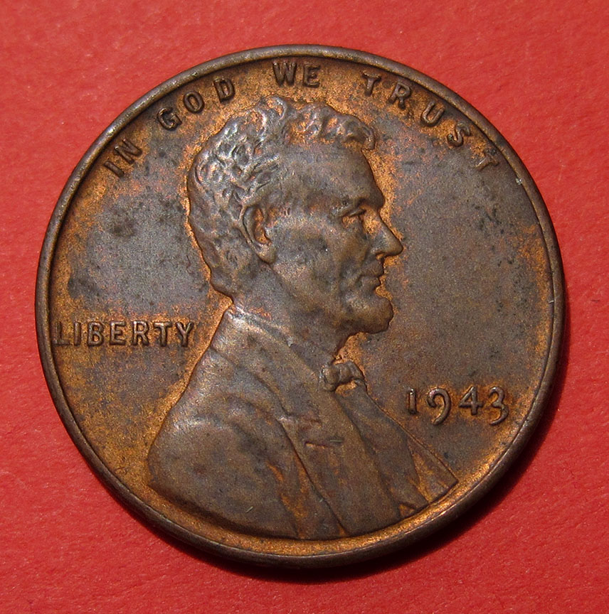 1943-Lincoln-Wheat-Cent-Fake---Copper-Plated-Steel-Cent