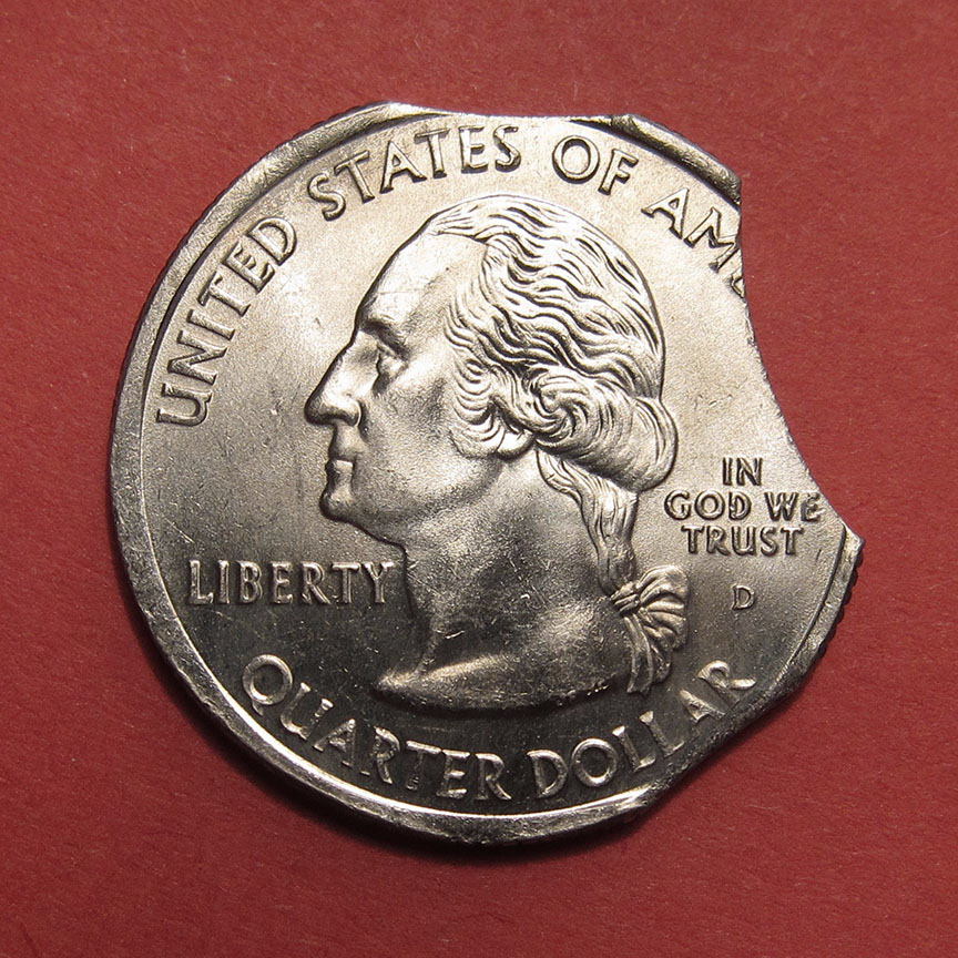 2000-D-South-Carolina-State-Quarter-Mint-Error---Triple-Clipped-Planchet