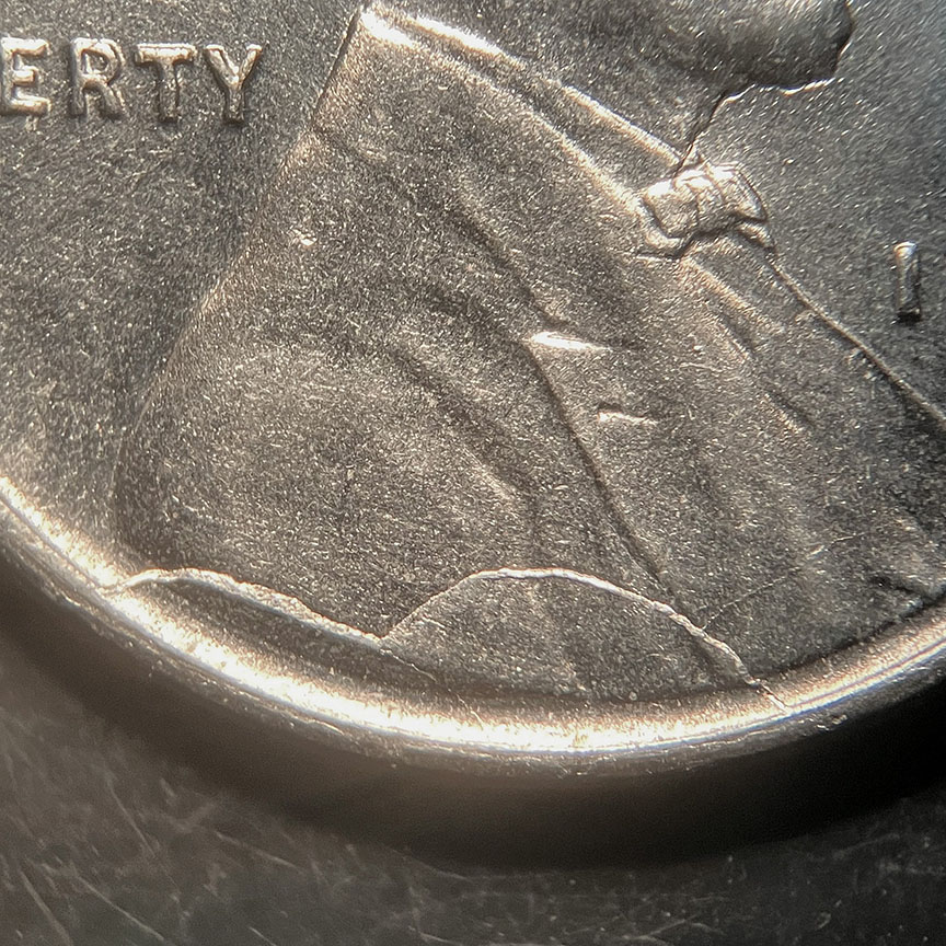 1943-Lincoln-Wheat-Cent-Mint-Error---Obverse-Pre-CudS