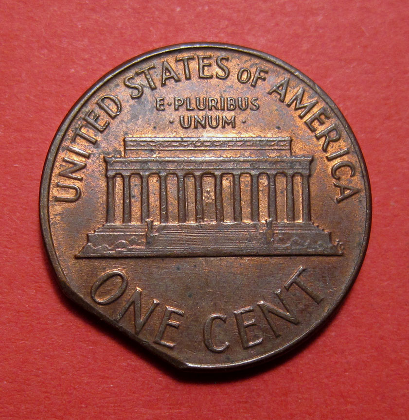 1964-D-Lincoln-Memorial-Cent-Mint-Error---Straight-Clip
