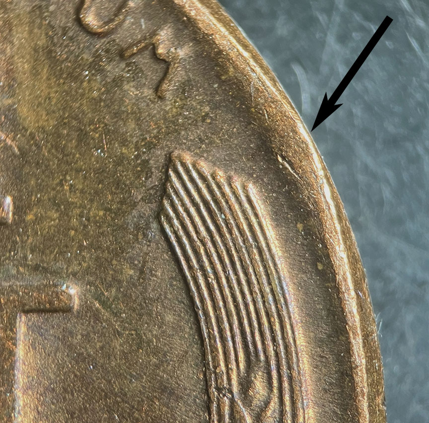 1950-D-Lincoln-Wheat-Cent-Mint-Error---Clipped-Planchet-How-To-ID-Clips