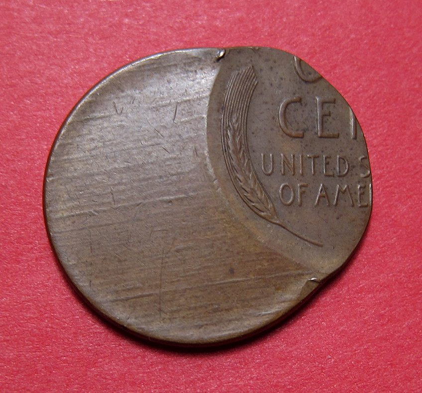 No-Date-Lincoln-Wheat-Cent-Mint-Error---Off-Center-W/-Planchet-Lines