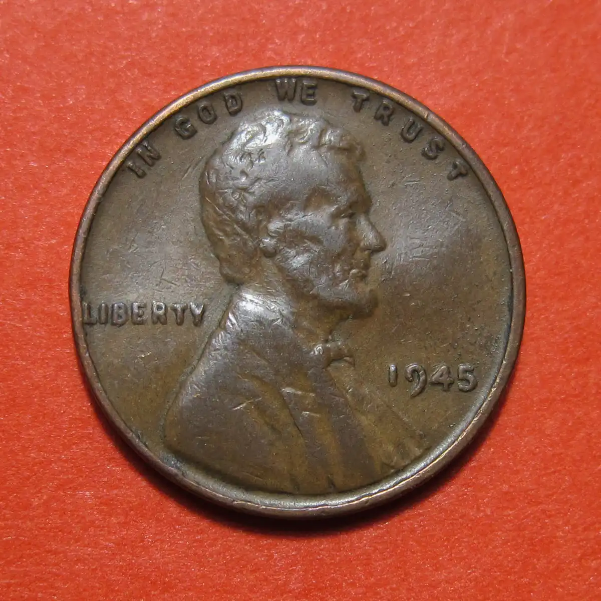 1945-Lincoln-Wheat-Cent-Mint-Error---Split-Die