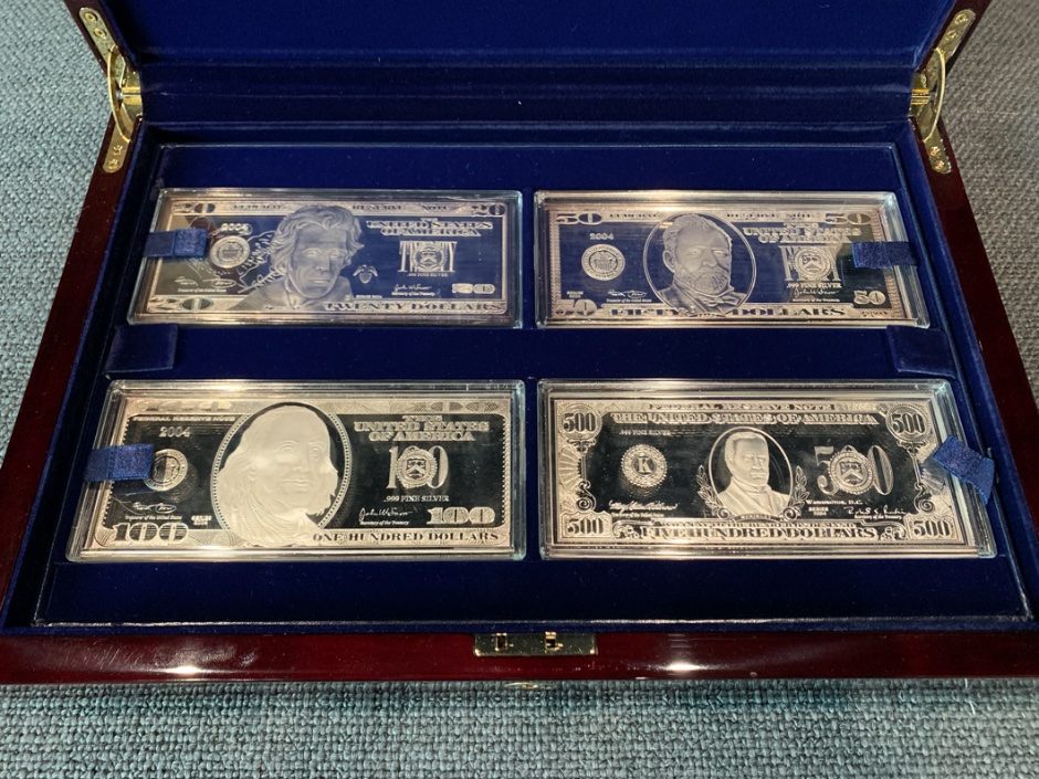 2004-Washington-Mint-12-Piece-.999-Silver-Bill-Set