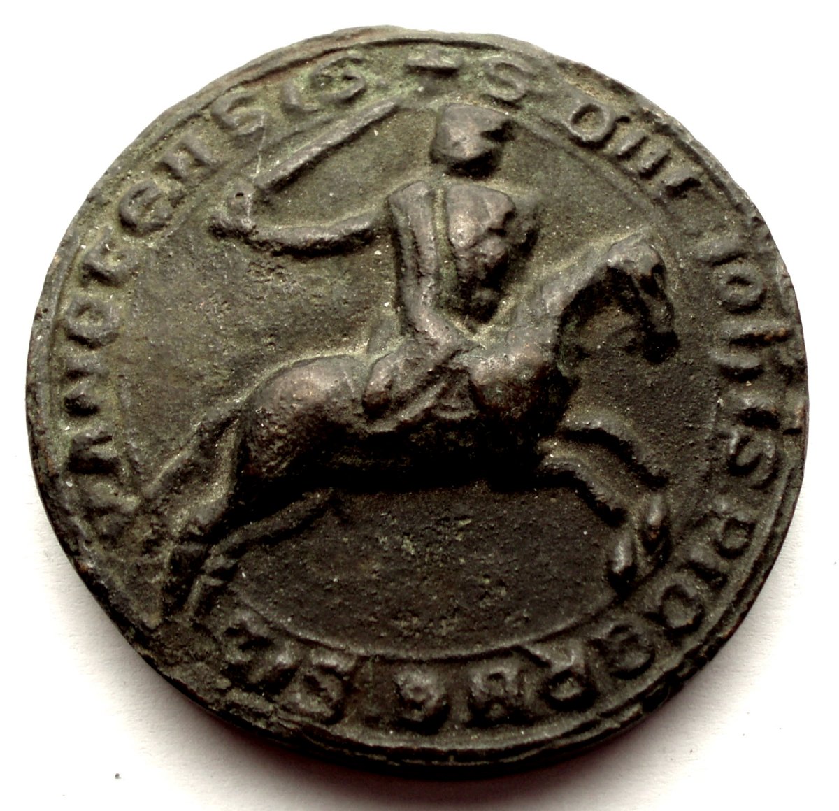 Help-To-Identifying-Medal-Id:-Equestrian-Seal,-Likely-19th-Century.