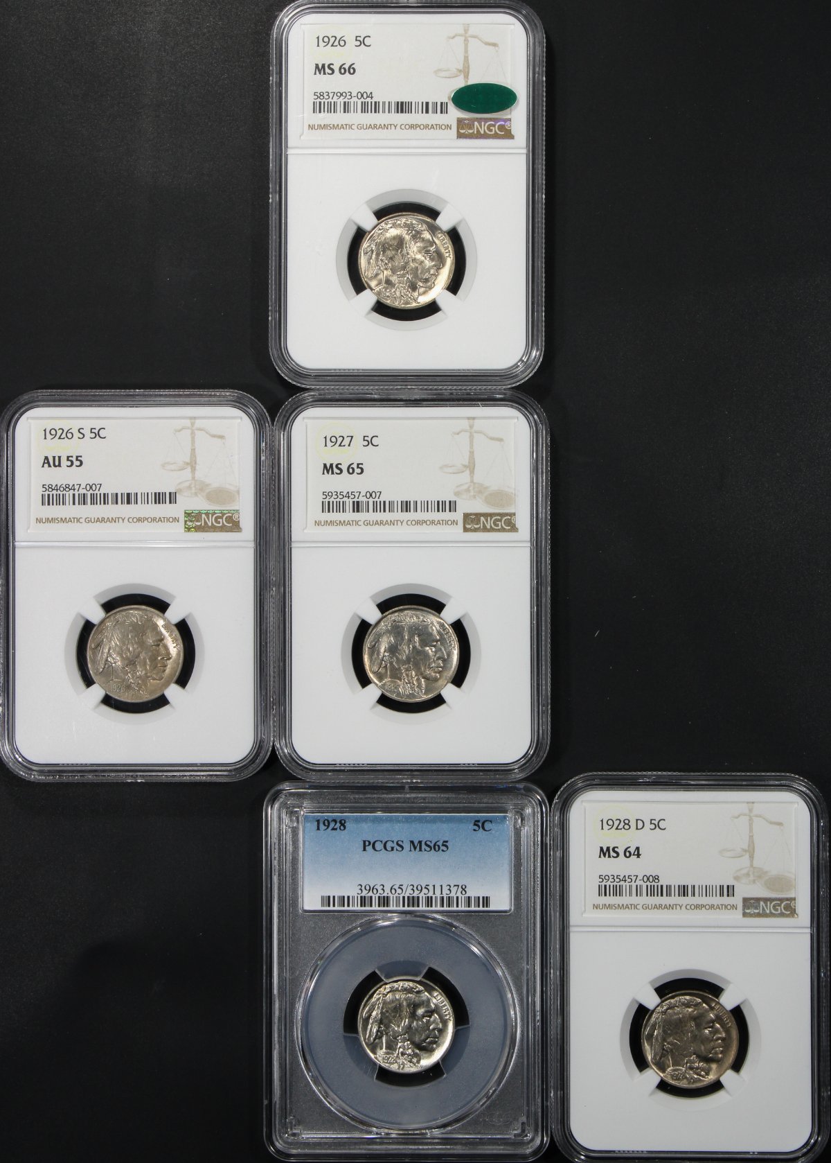 Ty2020B-Buffalo-Nickel-AU-/-MS-Set....in-Progress-W/Updates