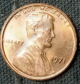 1971-Mint-Non-Circulated-Lincoln-Memorial-Penny