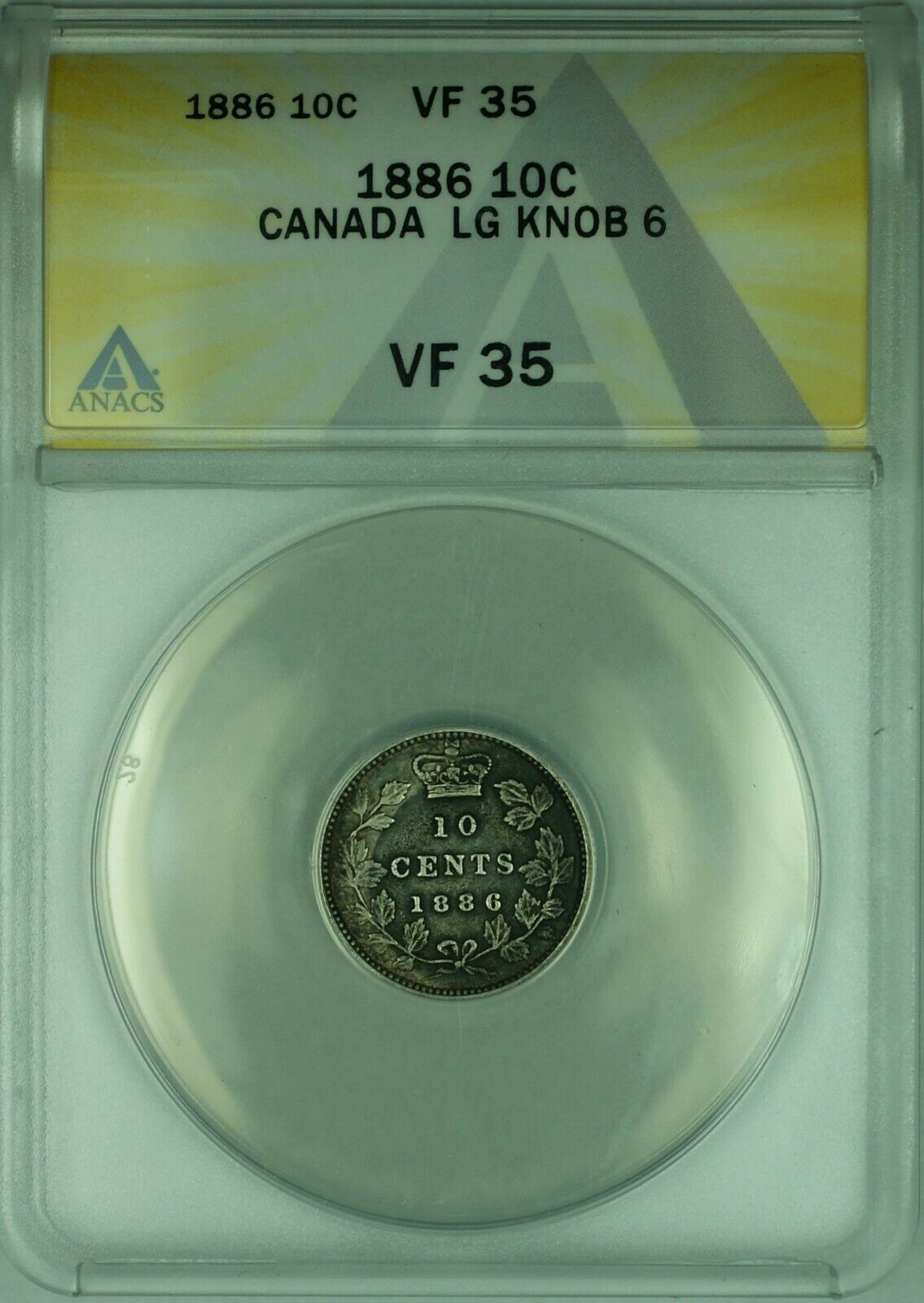 1886-10-Cent-For-Grading