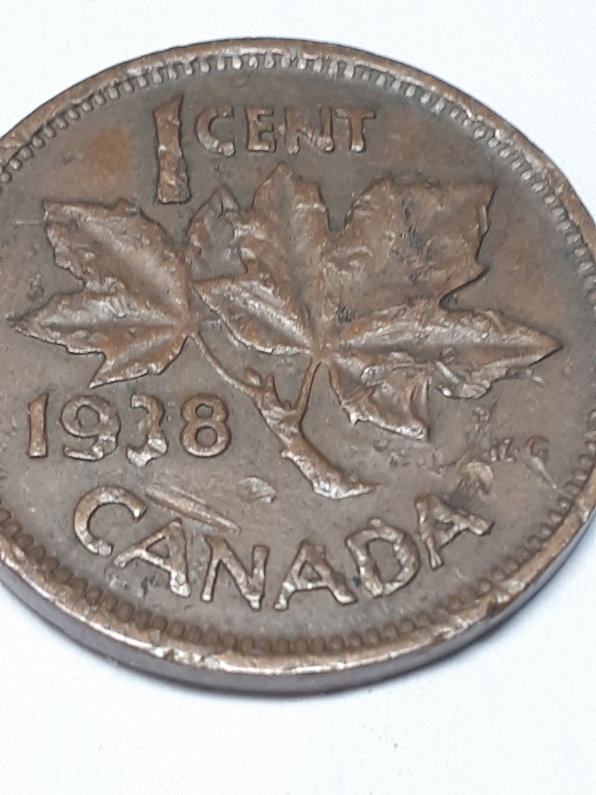1938-Canadian-Penny-W/-Multiple-Errors.
