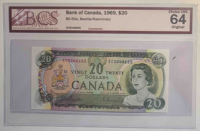 Poll-1---1969-$20-S/N-Ec:-Comparing-TPG-Grading-With-Recent-Examples