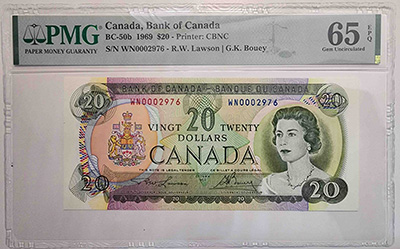 Poll-2---1969-$20-S/N-Wn:-Comparing-TPG-Grading-With-Recent-Examples