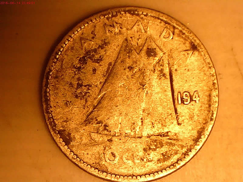194?-Canada-Dime-With-A-Nice-Greaser