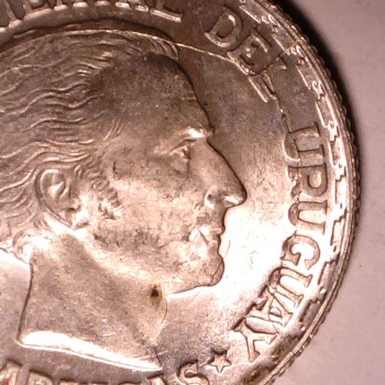 1943-Uruguay-50-Centesimos-Pre-Cud/Spiked-Head