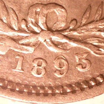 1893/93-10-Centesimos--Uruguay-RPD-With-A-Rim-Cud