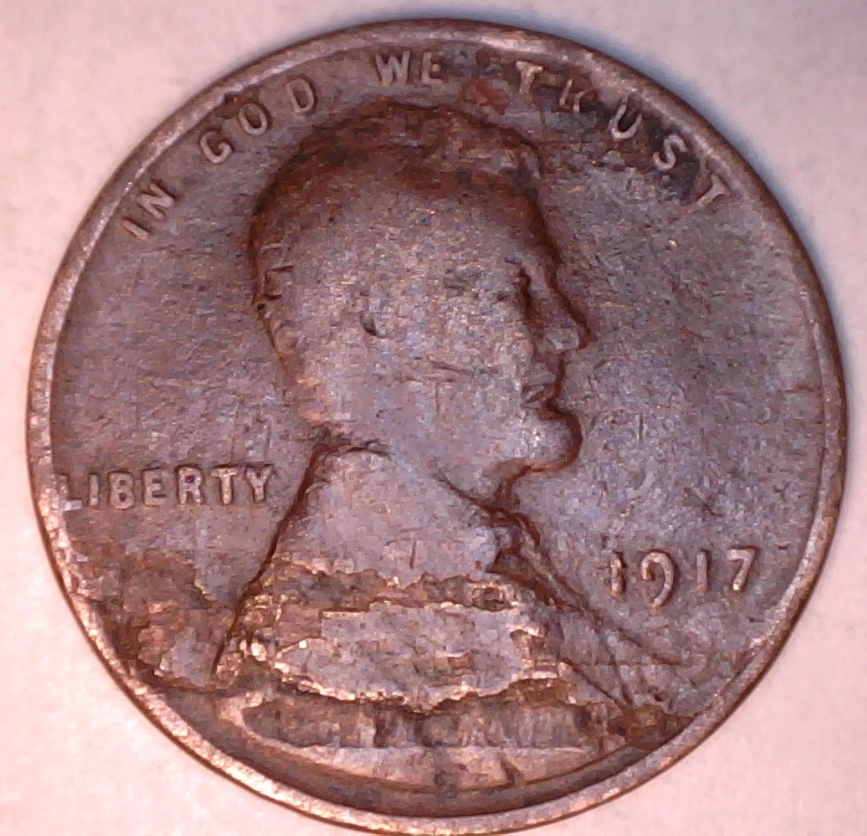 1917-Lincoln-Cent-Lamination