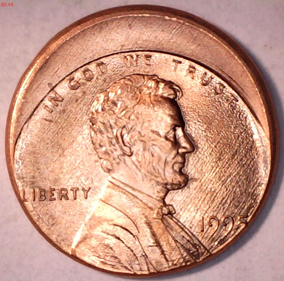 1995-Lincoln-Cent-Struck-Off-Center