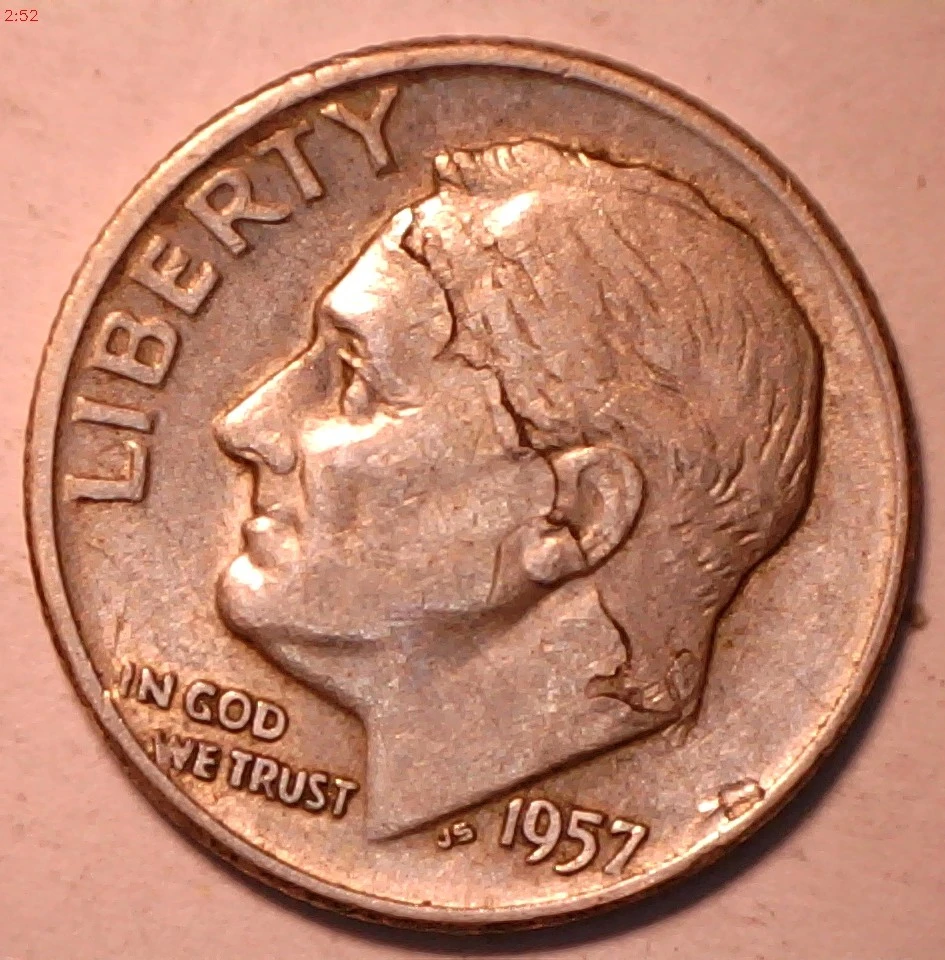 1957-Roosevelt-Dime-Lamination