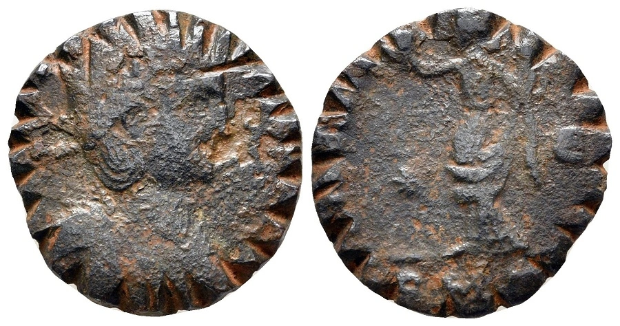 Bronze-Coins-Modified-Into-Weights-For-Gold-Coins