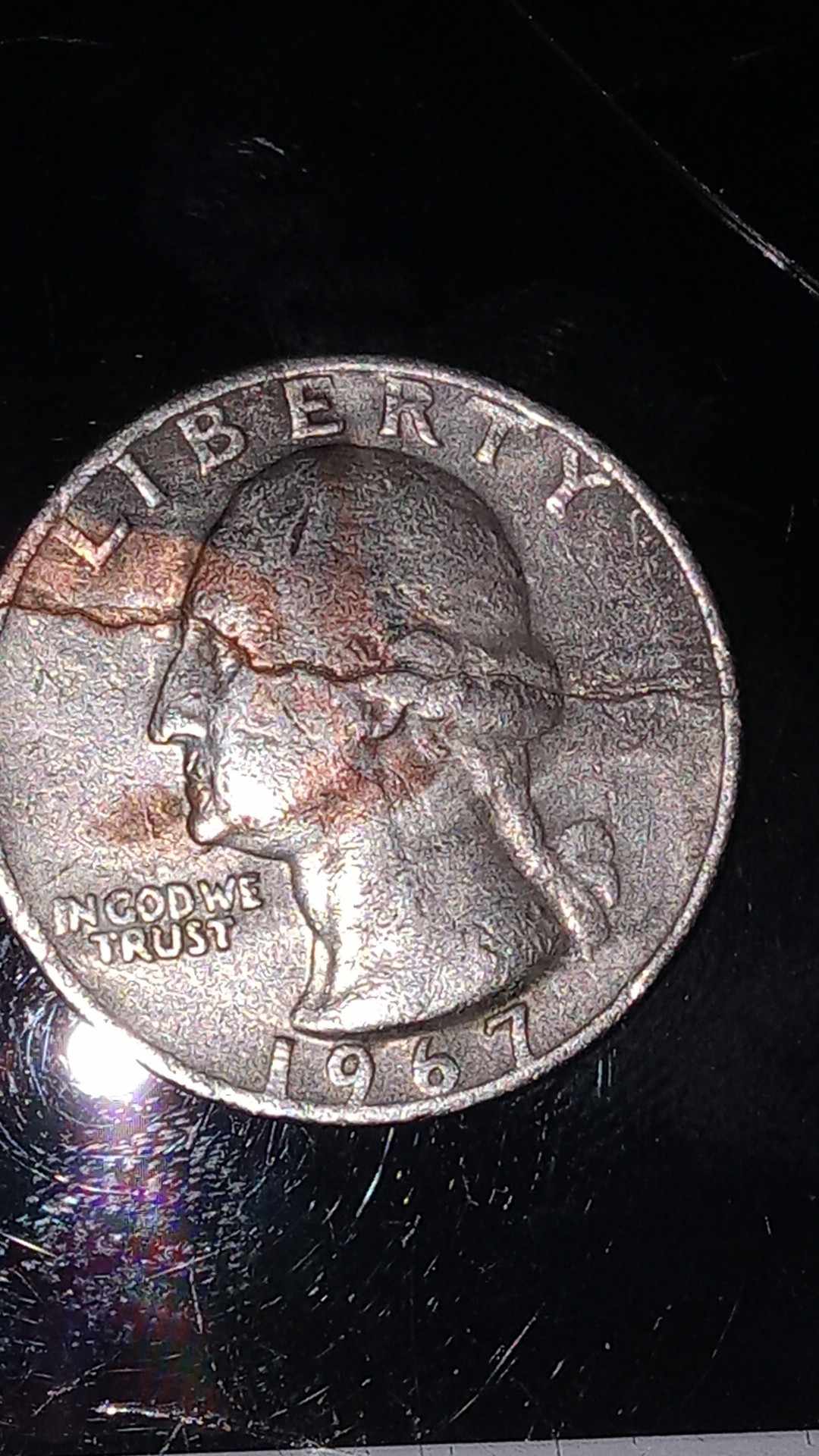 1967-Quarter-No-Mint-Doubling-And-Cracked
