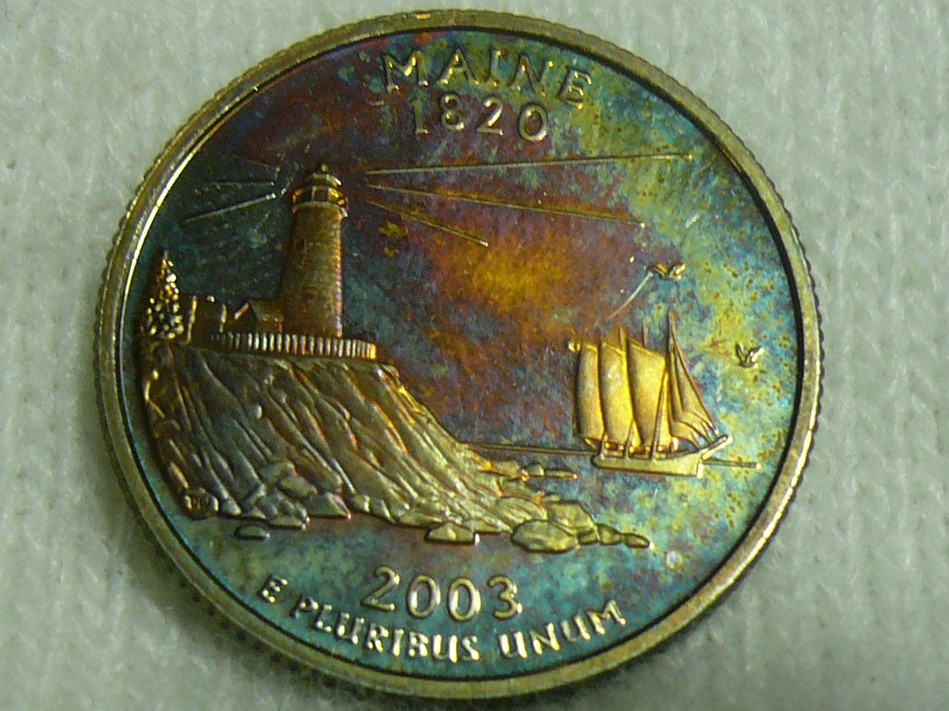 2003-Maine-Silver-Proof-Quarter---For-Grading