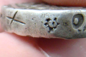 Silver-Thick-Indian-Coin-With-Marks