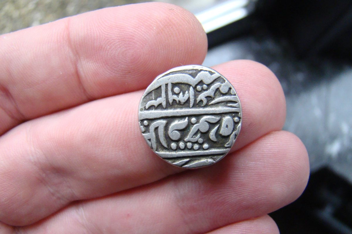 Silver-Thick-Indian-Coin-With-Marks