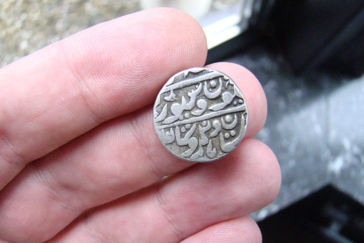 Silver-Thick-Indian-Coin-With-Marks