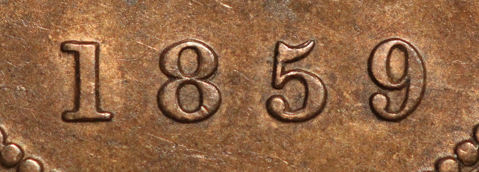 1859-Cent-With-Very-Nice-Rev.-D/C's