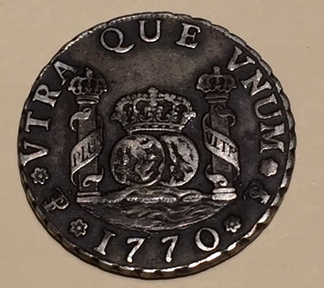 Latest-Auction-Buy:-1770-4-Real-Columnario-From-Potosi,-Six-Petaled-Rosette