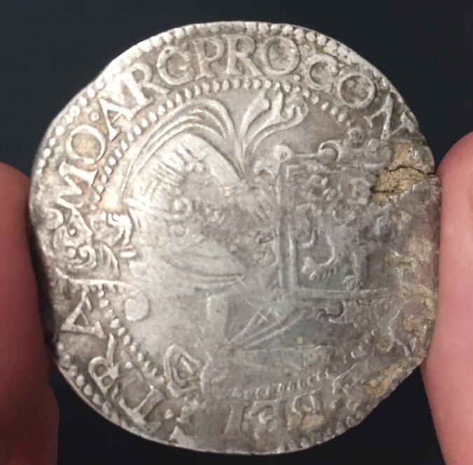 1614-Overijssel-Lion-Thaler-And-1895-Cap-&-Ray-Guadalajara-8-Reales
