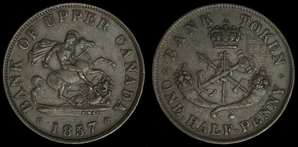 1854-Upper-Bank-Token-Half-Penny