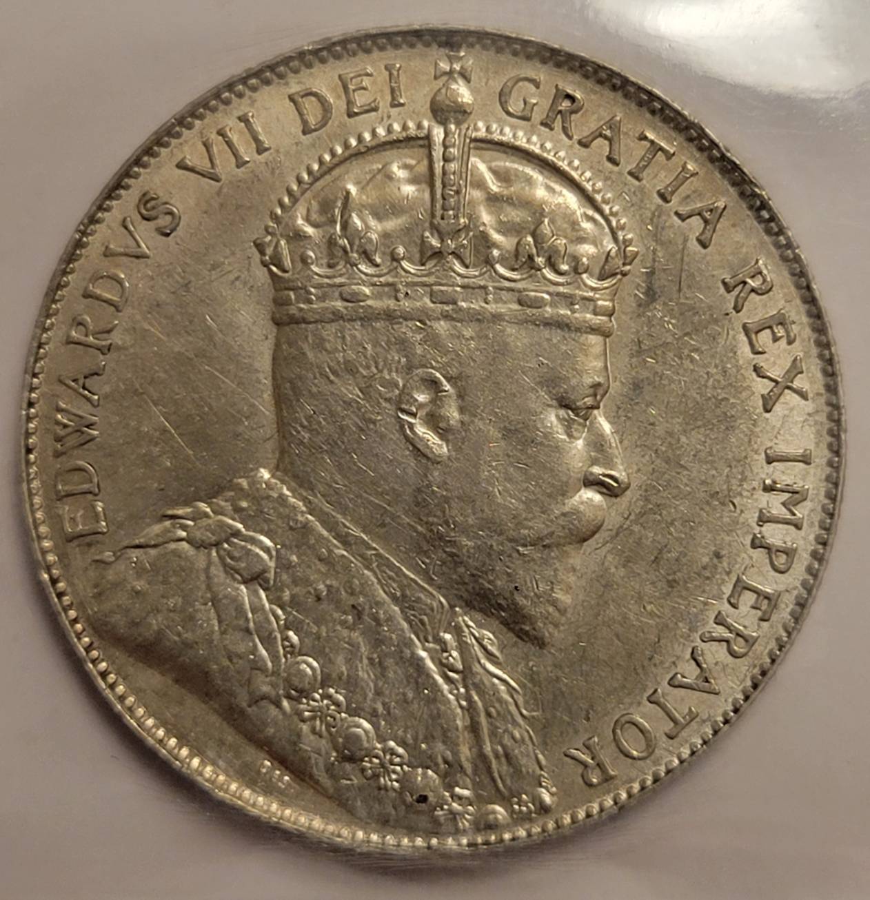 1910-Canada-50c:-Edwardian-Leaves-Or-Victorian,-Grade?