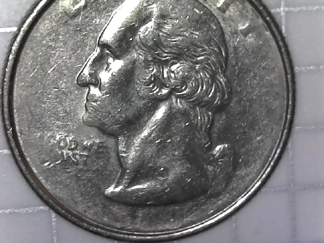 Washington-Quarter.-No-Year-Grease-Shot?