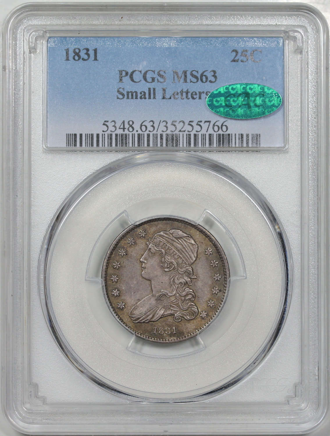 1831-Capped-Bust-Quarter-In-A-PCGS-Holder