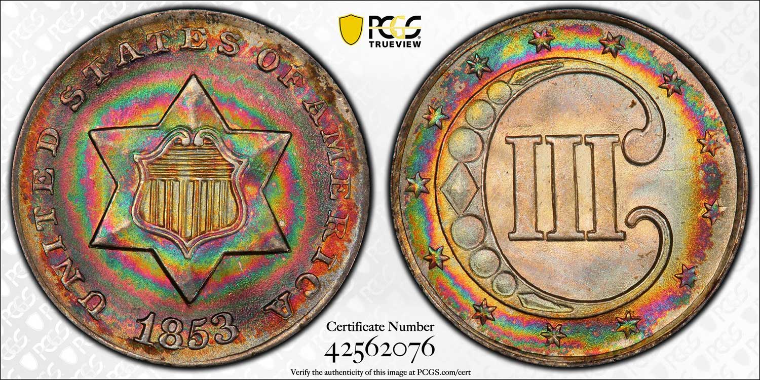 Beautiful-3-Cent-Silver---Nicest-I've-Ever-Seen!