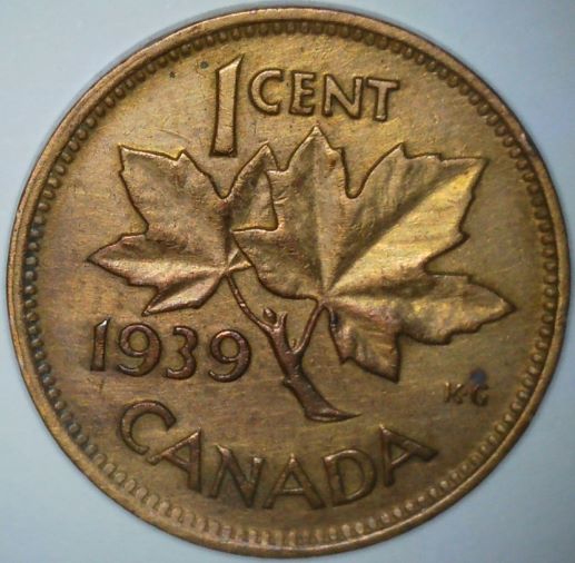 1939-Canada-Penny-Uncleaned-Looks-Way-More-Like-Brass-Than-Copper-.