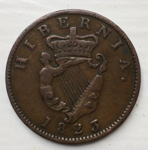 Need-Some-Help-With-Possible-Countermark-On-Hibernian-1823-Halfpenny