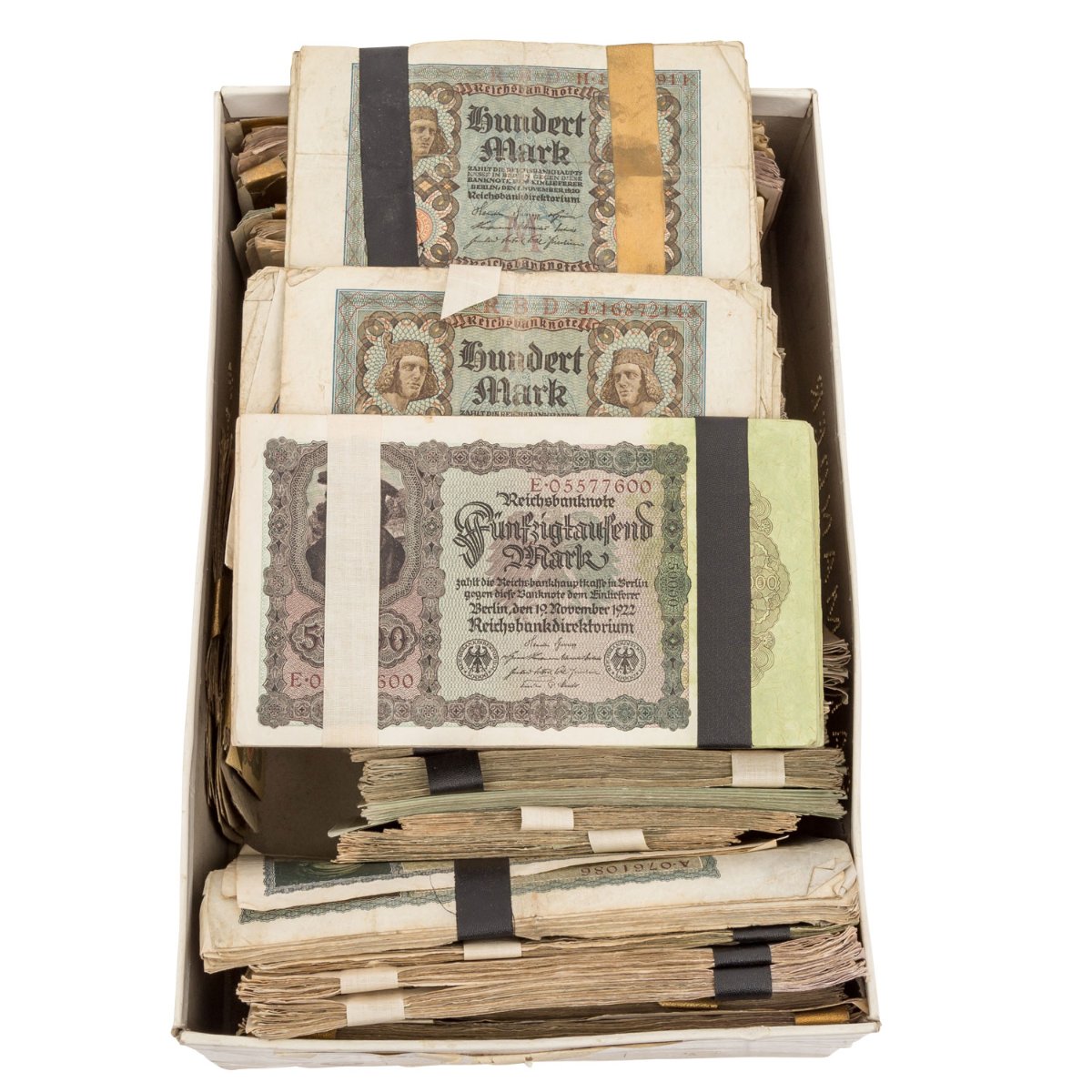 Shoe-Box-Full-Of-German-Bank-Notes