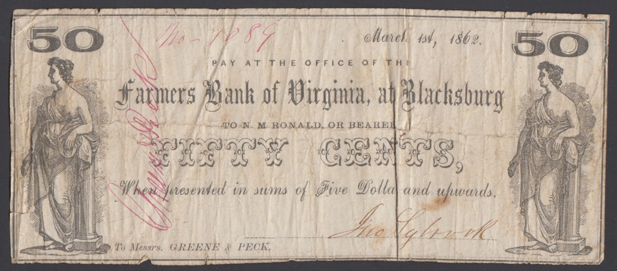 A-Rare-Pair-Of-Virginia-Obsolete-Banknotes