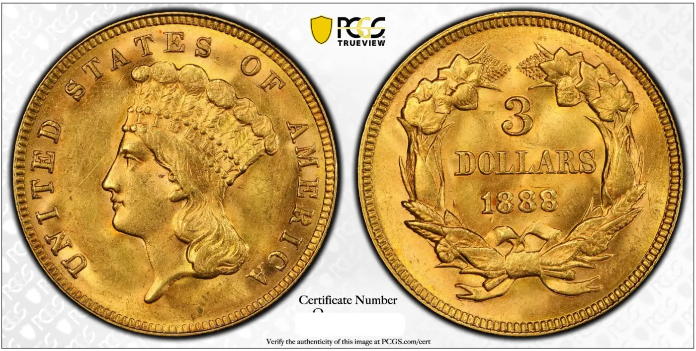 You-Vs-PCGS---1888-$3-Gold