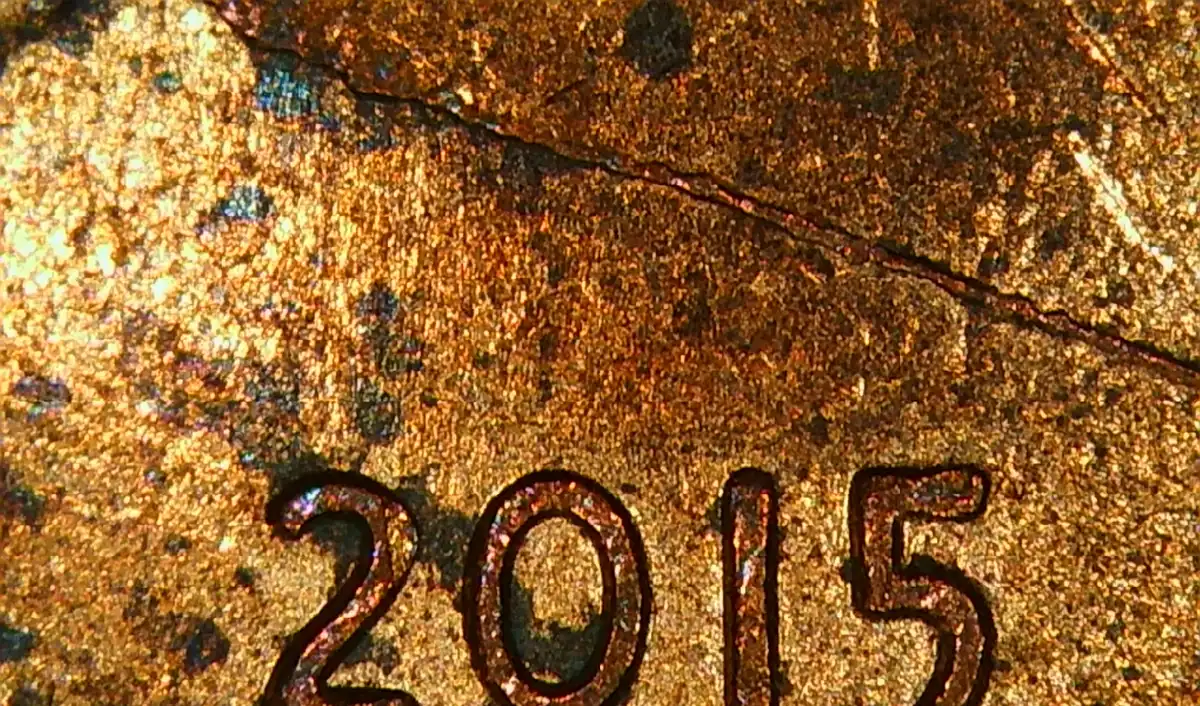 2015-P-Lincoln-Shield-Cent-Obverse-Bisecting-Rim-To-Rim-Die-Crack