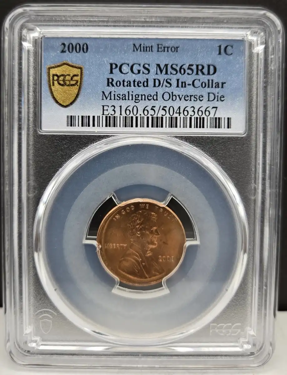 2000-P-LMC-With-Mad-Obverse-&-Double-Struck-In-Collar-PCGS-MS-65RD