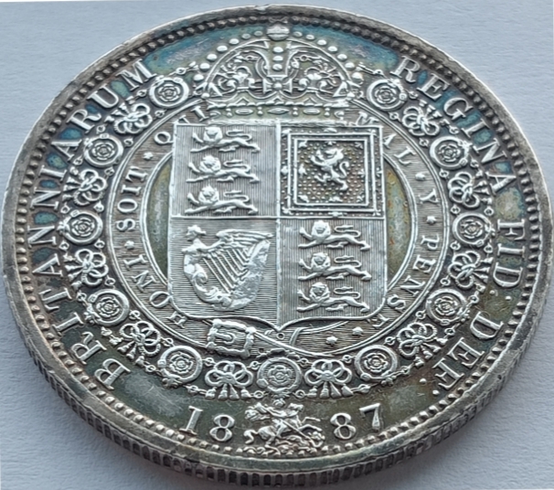 Obvious-DDO-1887-Victoria-UK-Half-Crown-Silver-Coin---Anyone-Seen-Other-Example-/-Reference-In-Book?
