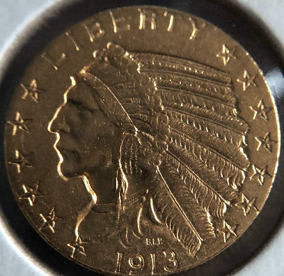1913-$5.00-Gold-Indian