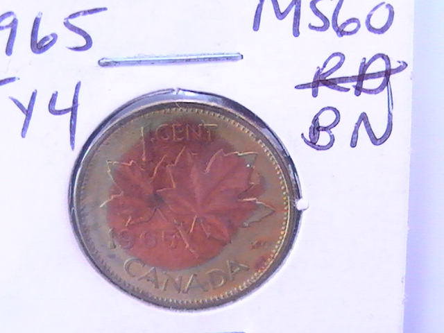 1965-Canadian-Penny-Of-Two-Colors