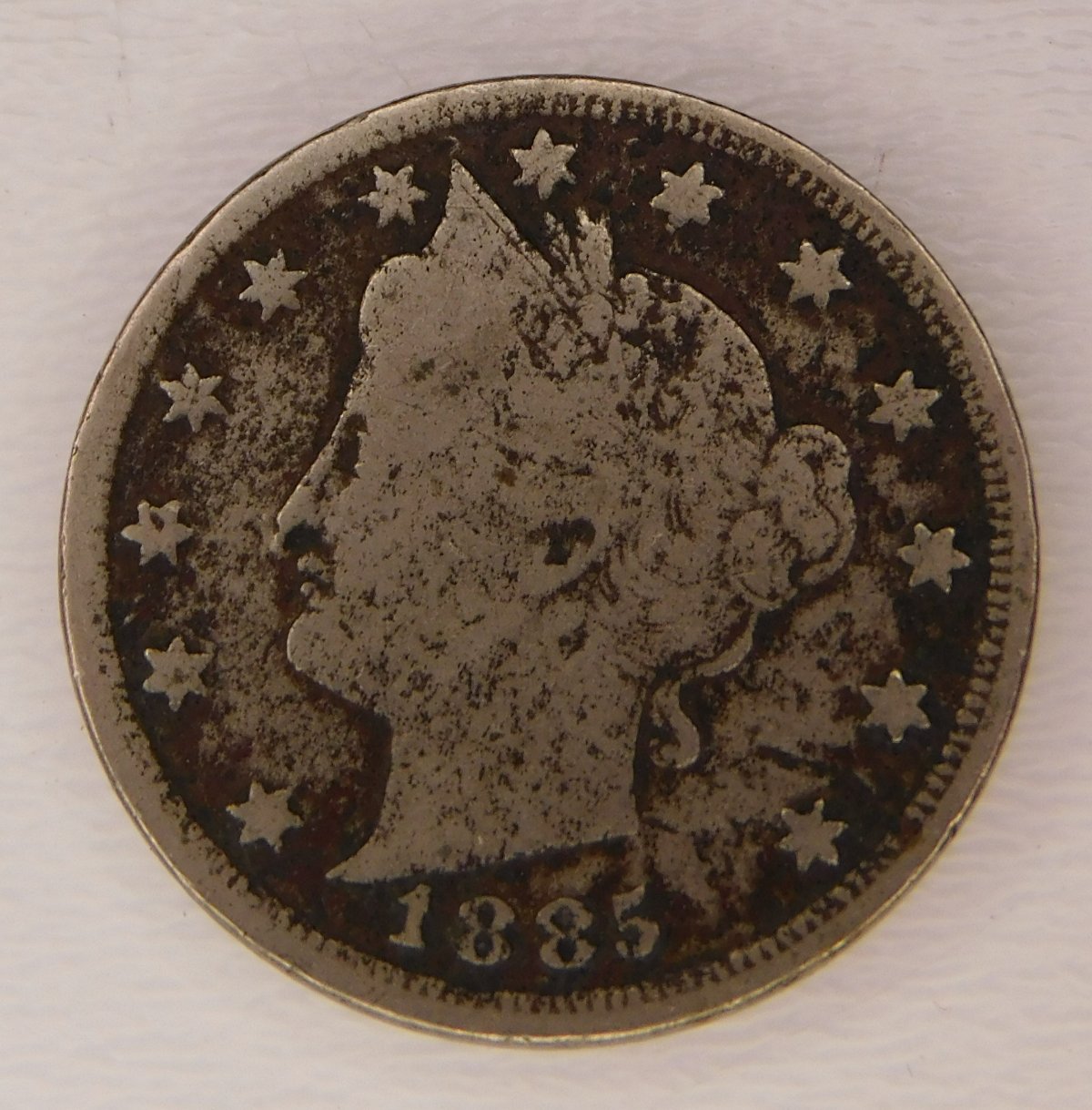 1866-Indian-Cent-1885-Liberty-Nickel,-Corroded