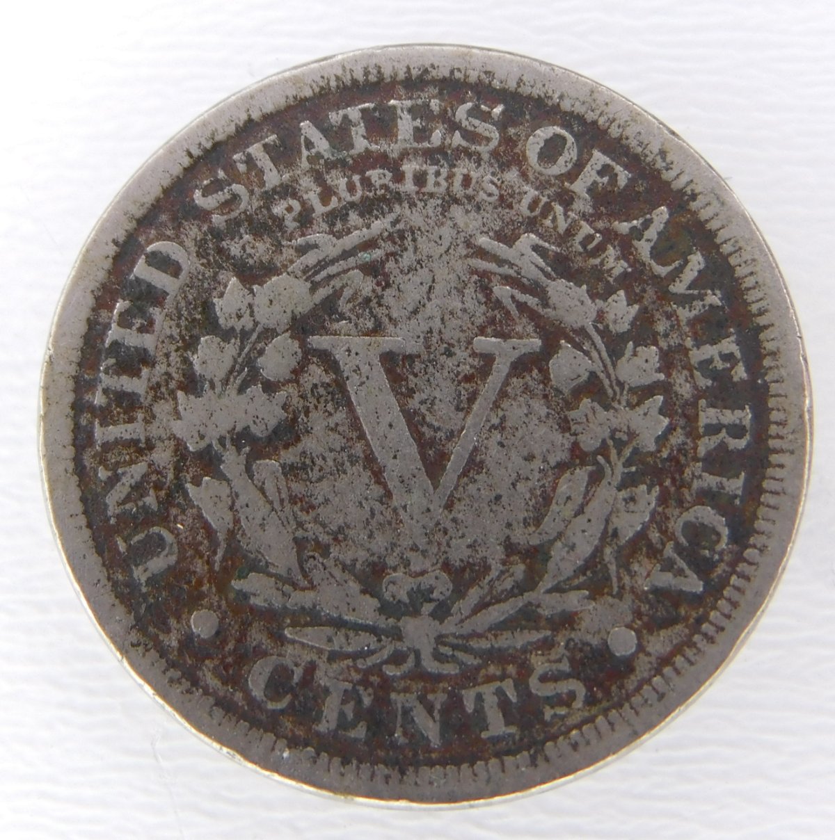 1866-Indian-Cent-1885-Liberty-Nickel,-Corroded