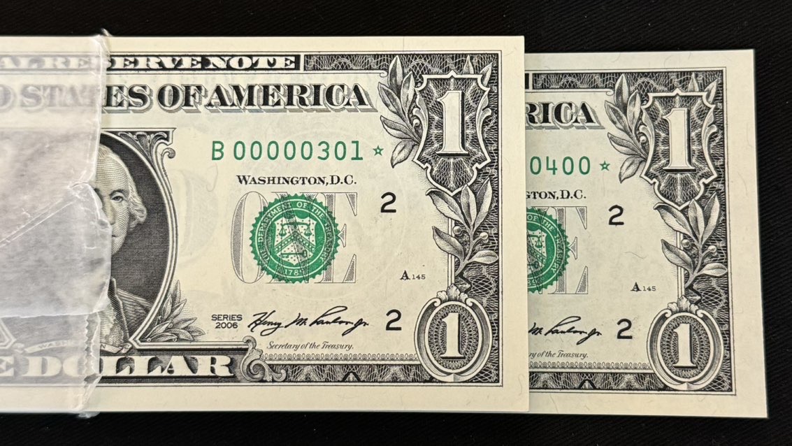 2006-$1-Star-Note-Strap-Serial-#301-400
