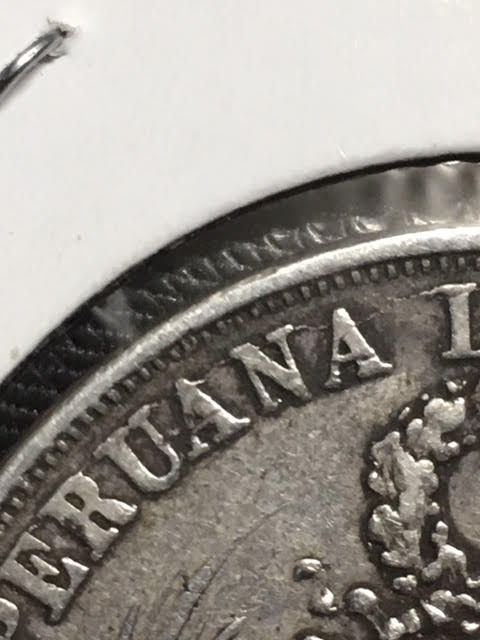 Peru-Silver-Sol-Of-The-Year-1864:-Scarce-&-Interesting-'Derteano'-Variety